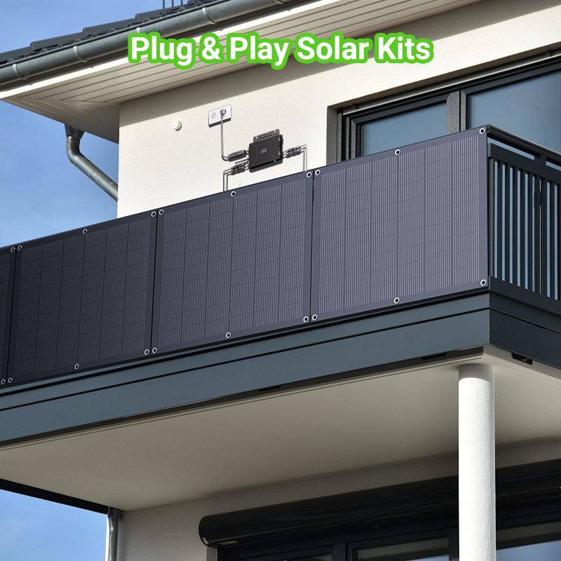 Kit Solar Flexible LIONSHEE 800W Con 4 Paneles Solares De 200W Y Microinversor