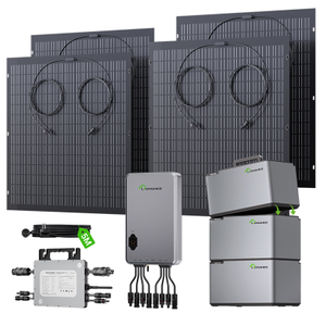 Sistema Modular De Almacenamiento De Energía Para Balcón LIONSHEE Con Batería Apilable, Paneles Solares Y Microinversores De 800W/1600W/2000W