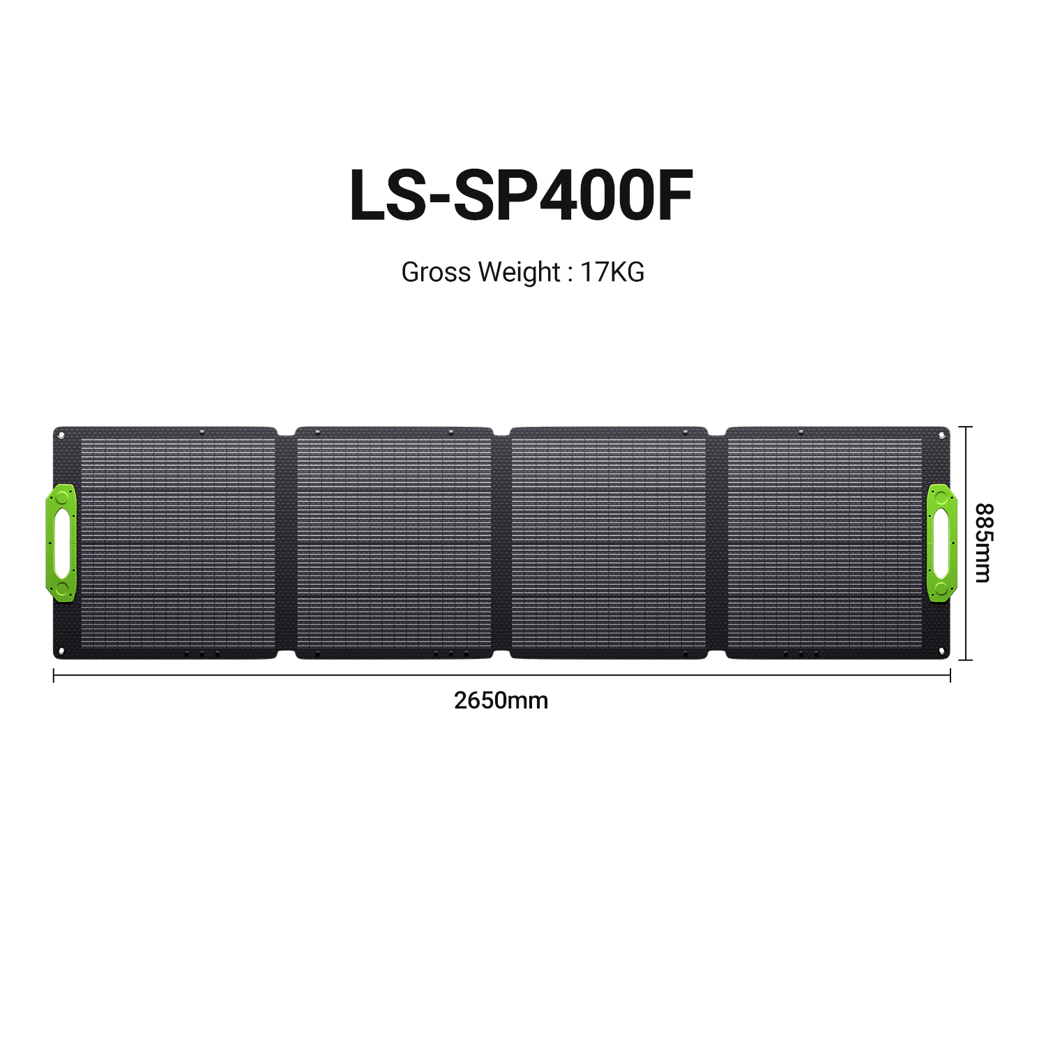 LIONSHEE LS-SP400 panel solar plegable 400W