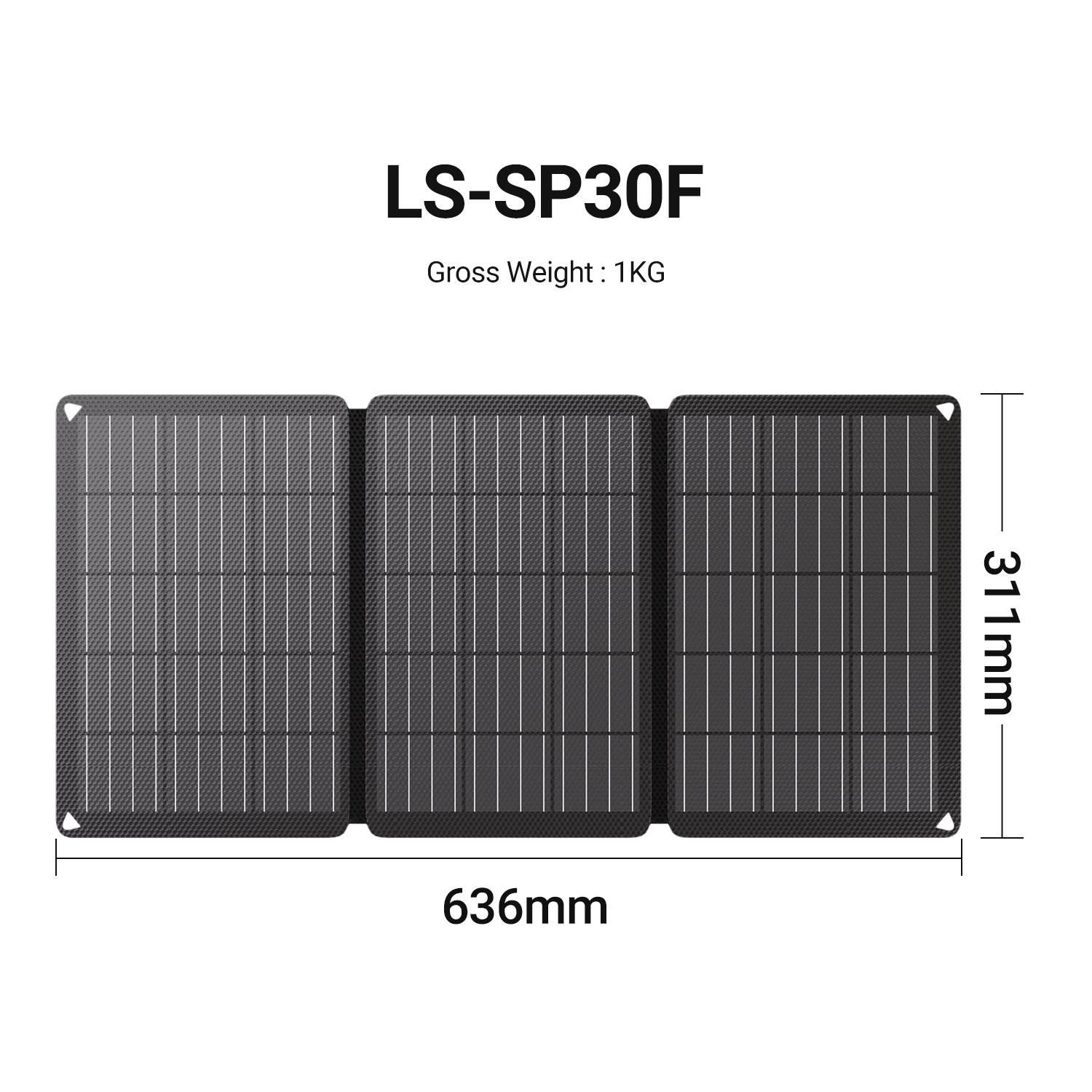 LIONSHEE LS-SP30F panel solar plegable 30W