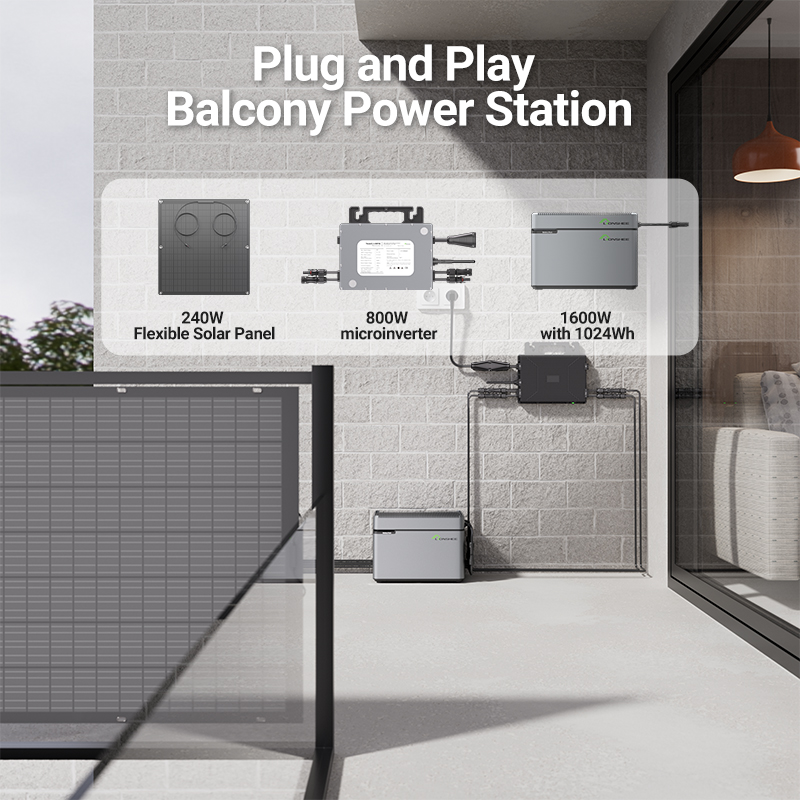 LIONSHEE LS-L1024 Batería 1024 Wh Para Sistema Solar De Balcón Plug And Play Con LS-H1600 Smart Solar Hub