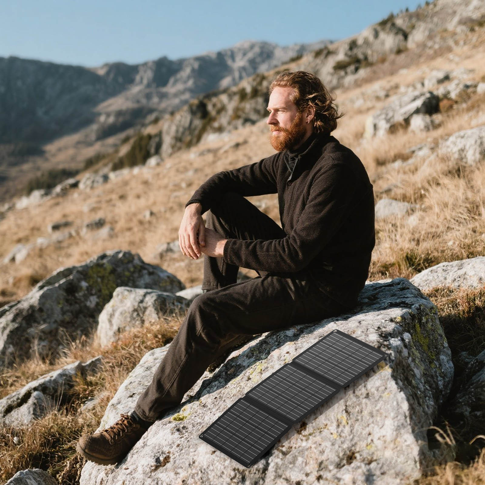 LIONSHEE LS-SP30F Panel Solar Plegable 30W Con USB Y Type-C, ETFE, Stock En Alemania Y Reino Unido