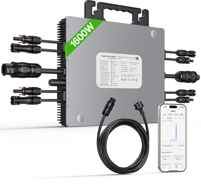 LIONSHEE LS-L1600M Microinversor Solar De 1600W Con WiFi, 4 MPPT Y Envío Desde Almacén En Alemania